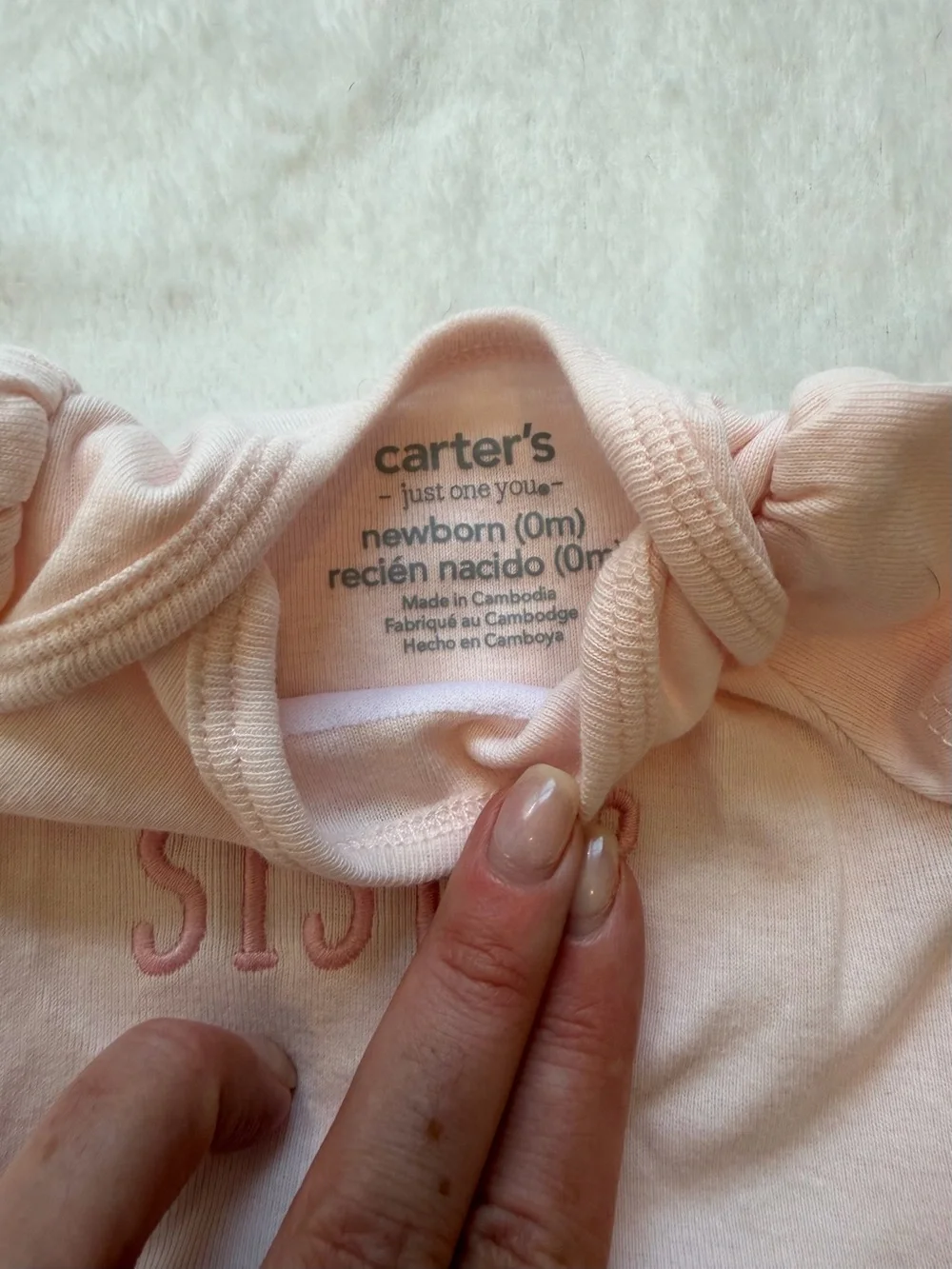 Carter's Light Pink 'Little Sister' Two-Piece Set